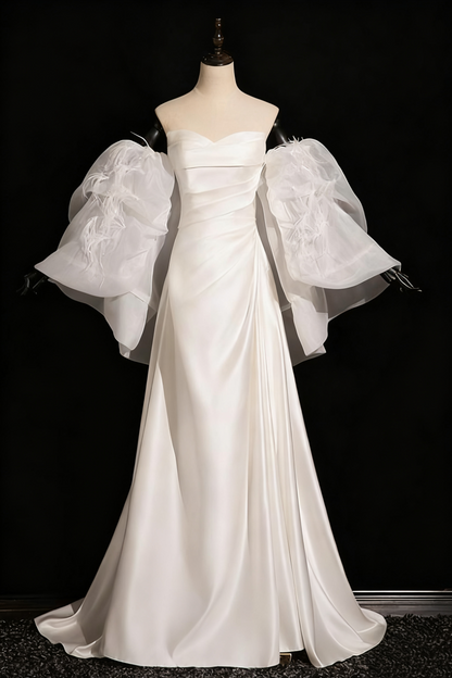 Beauty Wedding Dress A Line Sweetheart Pleated Wedding Dress  D3302