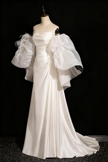 Beauty Wedding Dress A Line Sweetheart Pleated Wedding Dress  D3302