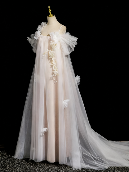 Beauty Prom Dress A Line Off Shoulder Tulle Prom Dress Evening Gown Birthday Party Dress   D3307