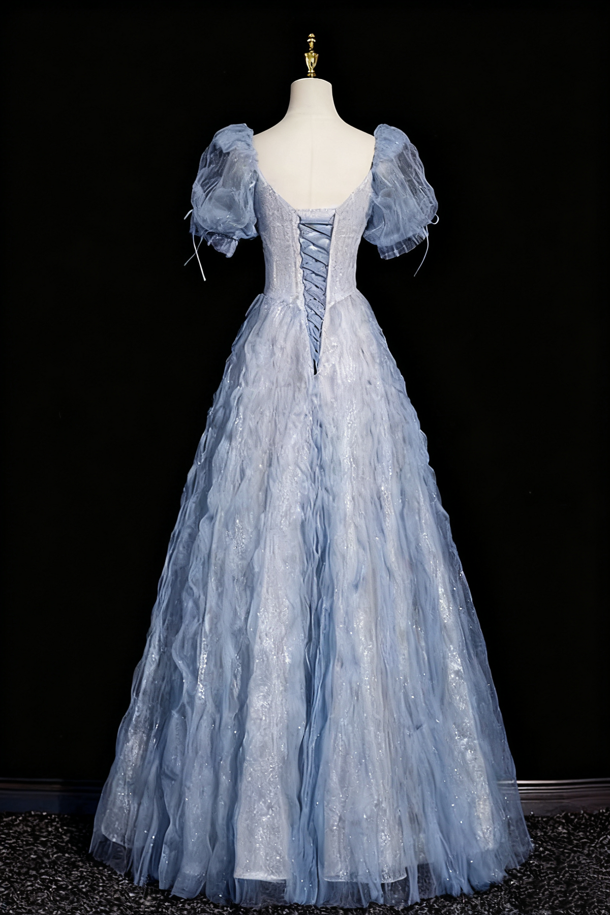 Gorgeous Prom Dress A Line V-neck Pleated Birthday Party Outfits Evening Dress     D3315