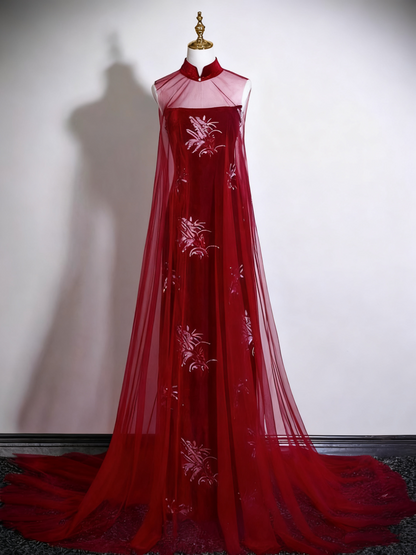 Charming Prom Dress A Line Wine Red Strapless Birthday Party Outfits Evening Gown   D3320