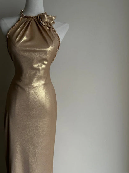 Beauty Prom Dress Halter Mermaid Evening Dress Gala Dress  D3353