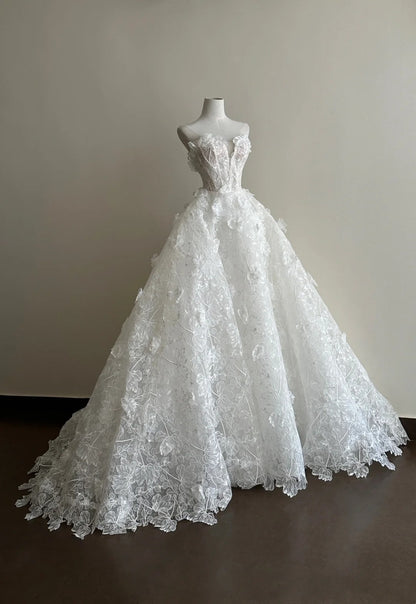 Beauty Prom Dress Sweetheart Flower Evening Dress Gala Dress D3358