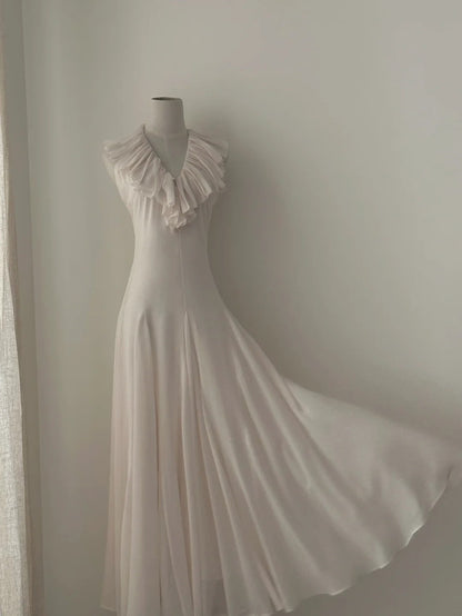 Elegant Prom Dress A Line V-neck Pleated Evening Dress Birthday Party Dress       D3365