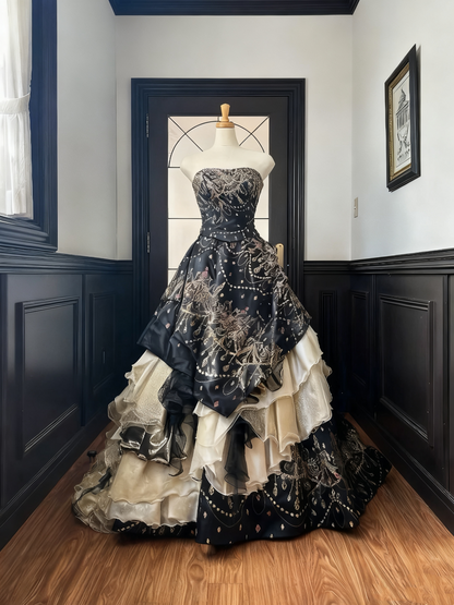 Gorgeous Prom Dress Strapless Pleated Quinceanera Dress Evening Dress Ball Gown       D3382