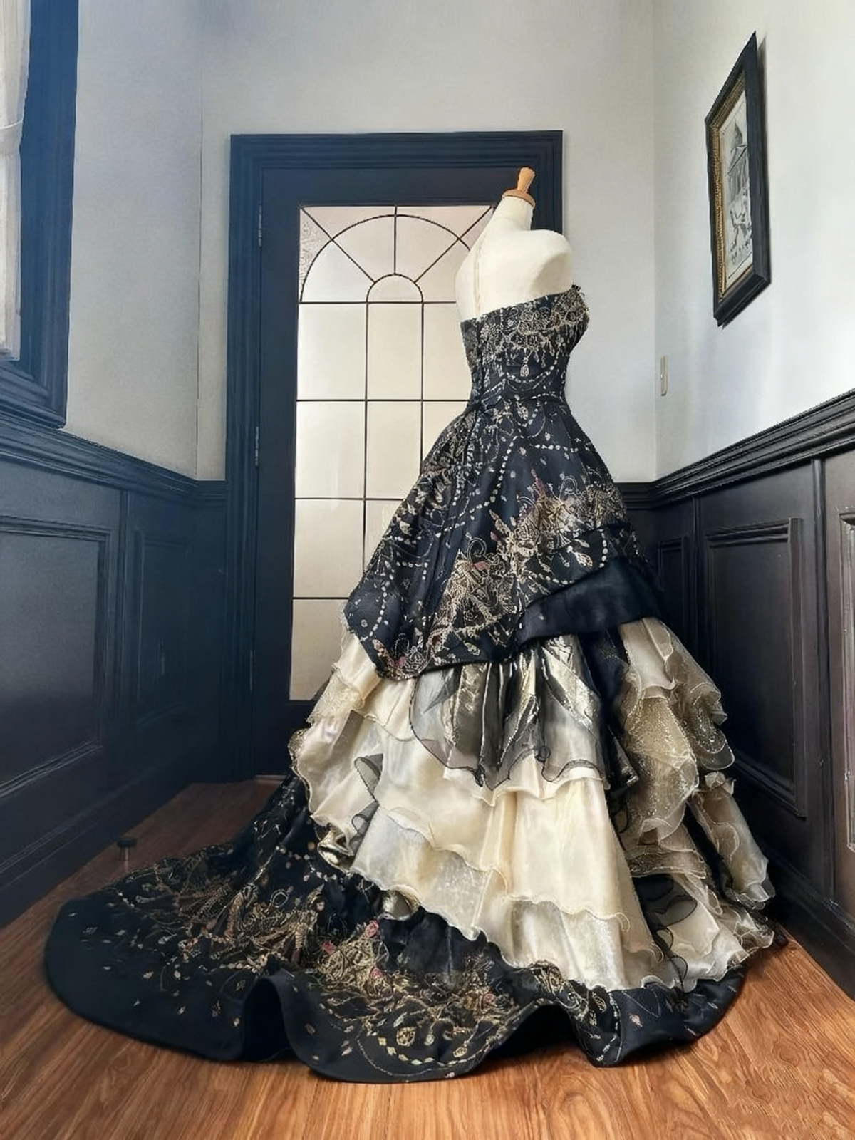 Gorgeous Prom Dress Strapless Pleated Quinceanera Dress Evening Dress Ball Gown       D3382