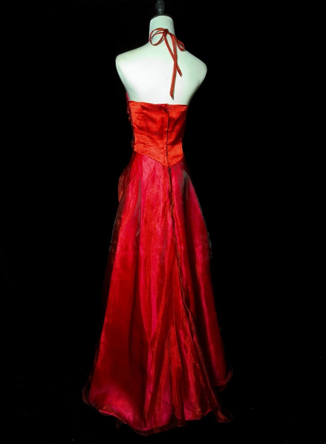 Stunning Prom Dress A Line Halter Flower Evening Dress Birthday Party Dress Cocktail Dress  D3438