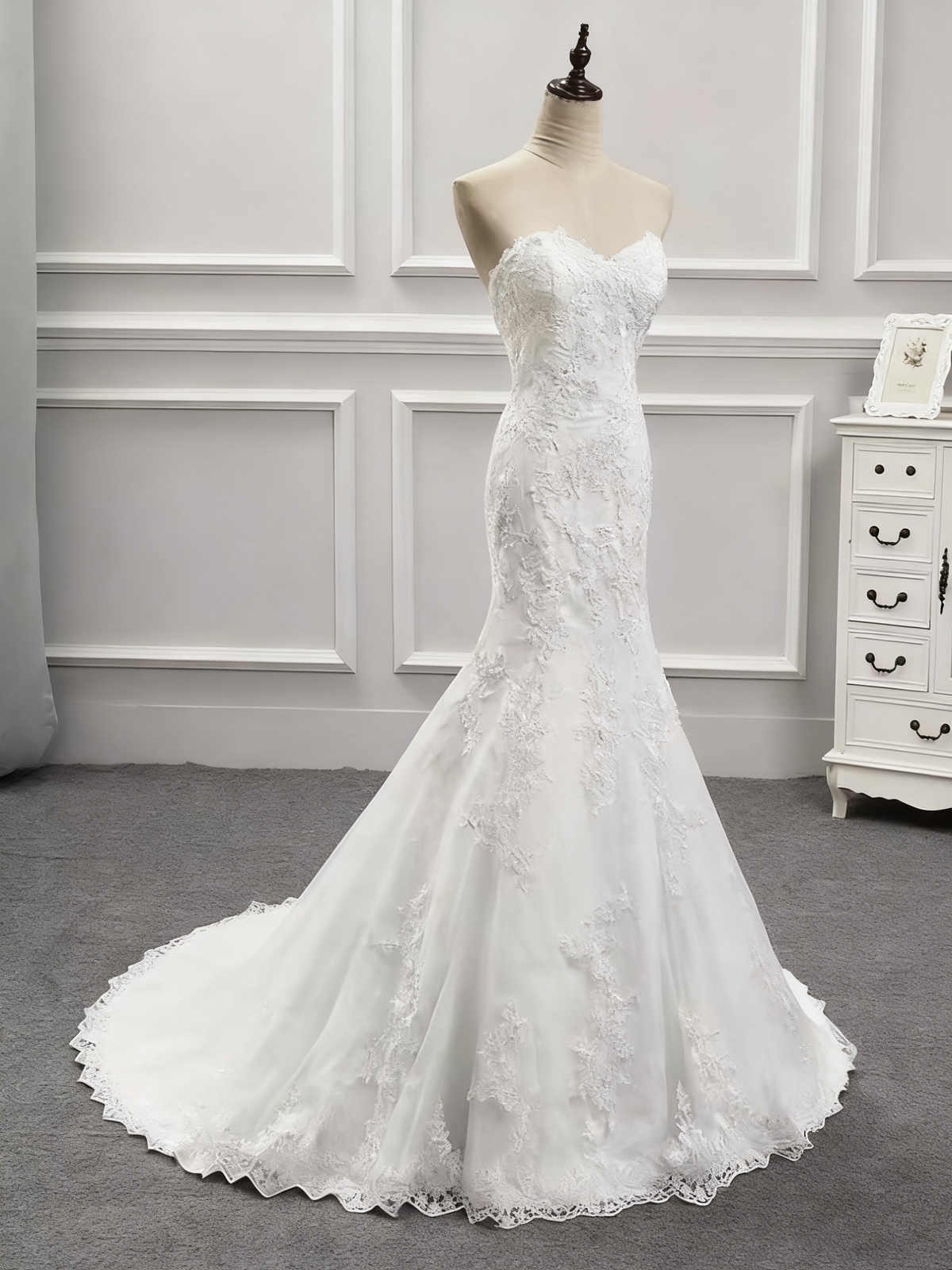 Beauty Wedding Dress Sweetheart Mermaid Wedding Dress    D3481