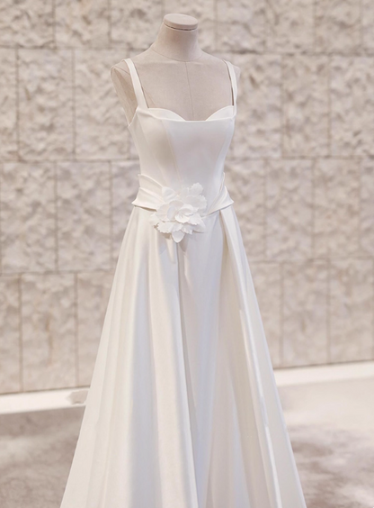 New Arrival Wedding Dress Spaghetti Straps Wedding Dress D3496