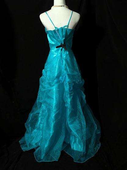 New Arrival Prom Dress A Line Spaghetti Straps Tulle Birthday Party Dress Evening Dress    D3553
