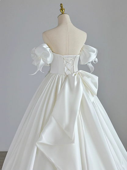 Beauty Wedding Dress Sweetheart Pleated Tulle Wedding Dress  D3253