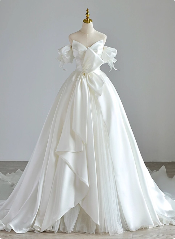 Beauty Wedding Dress Sweetheart Pleated Tulle Wedding Dress  D3253