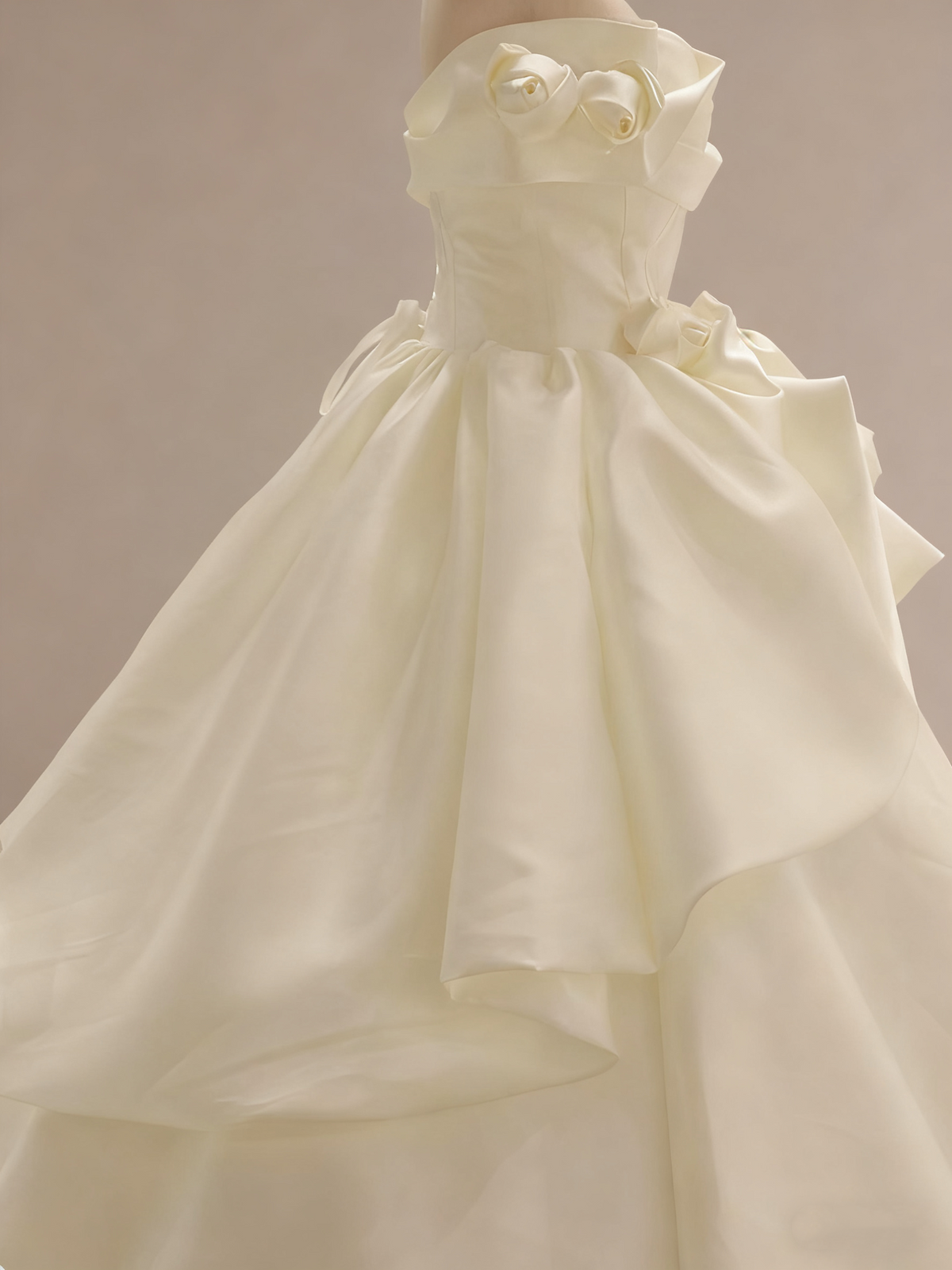 New Arrival Wedding Dress Off Shoulder Pleated Rose Wedding Dress    D3579