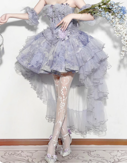 New Arrival Homecoming Dress Strapless Tulle Short Prom Dress Birthday Party Dress   D3608