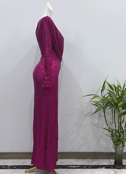 New Arrival Prom Dress Asymmetrical Neck Slit Birthday Party Dress Cocktail Dress   D3613