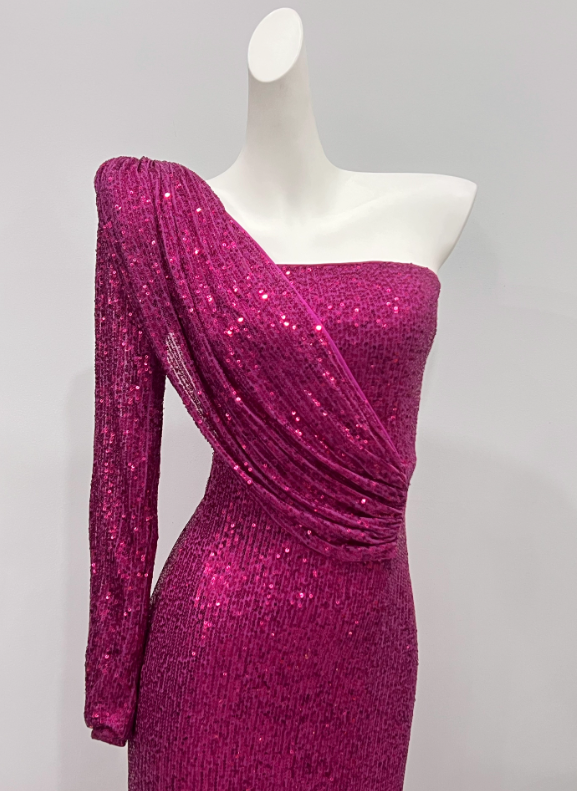 New Arrival Prom Dress Asymmetrical Neck Slit Birthday Party Dress Cocktail Dress   D3613