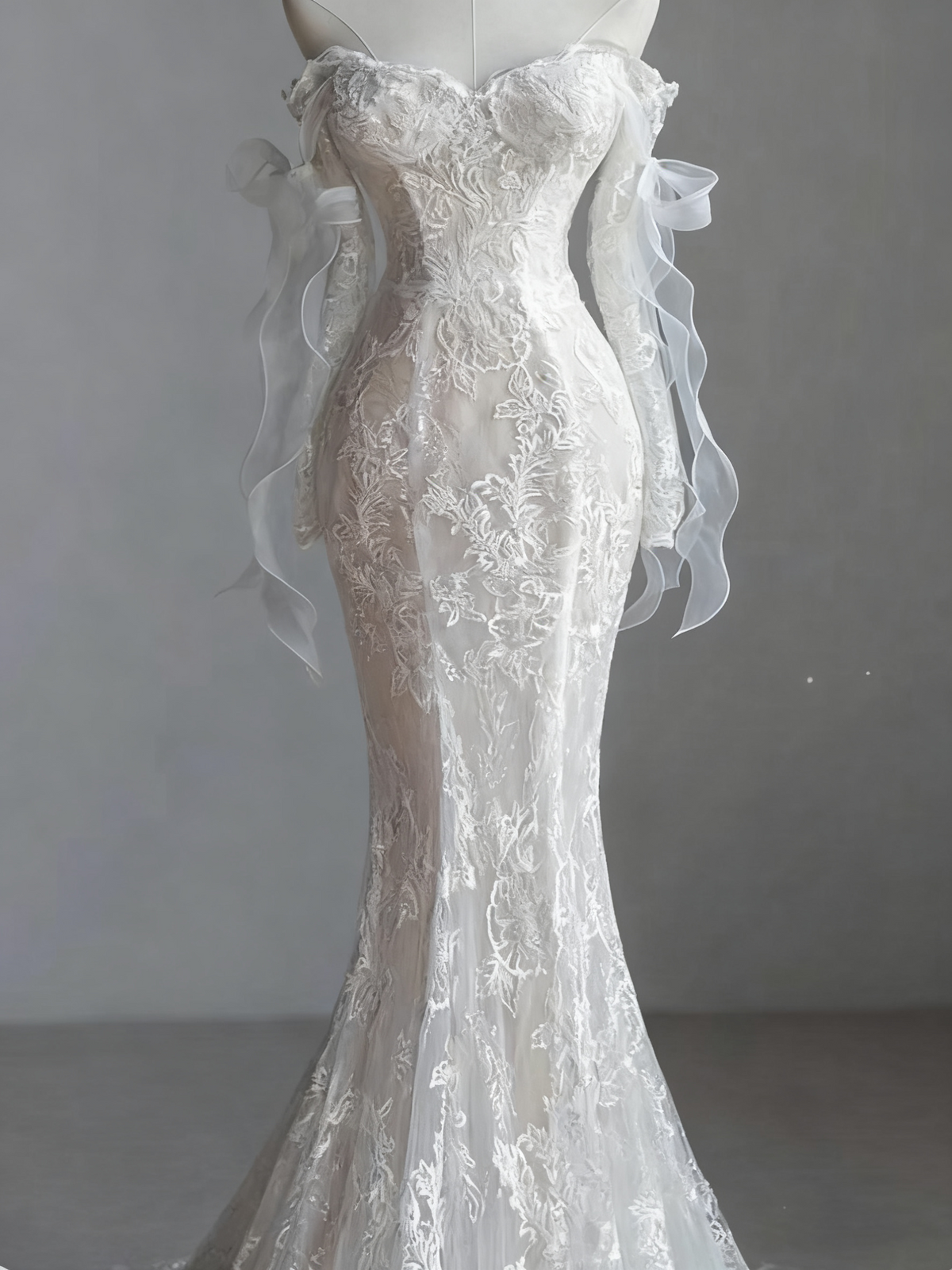 Elegant Wedding Dress Sweetheart Lace Mermaid Wedding Dress  D3661