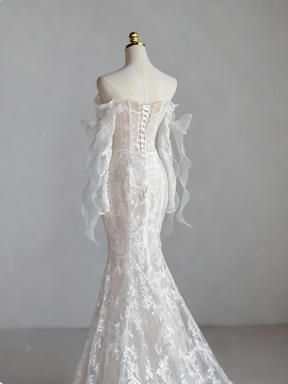 Elegant Wedding Dress Sweetheart Lace Mermaid Wedding Dress  D3661