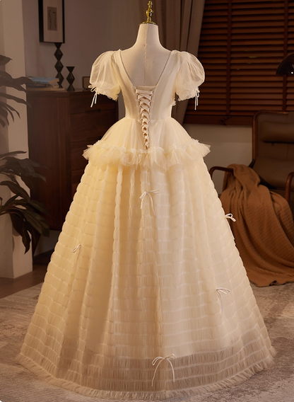 New Arrival Wedding Dress V-neck Pleated Tulle Wedding Dress  D3705