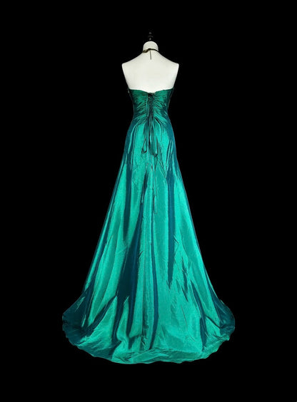 Gorgeous Prom Dress A Line Sweetheart Pleated Gala Dress Evening Dress  D3785
