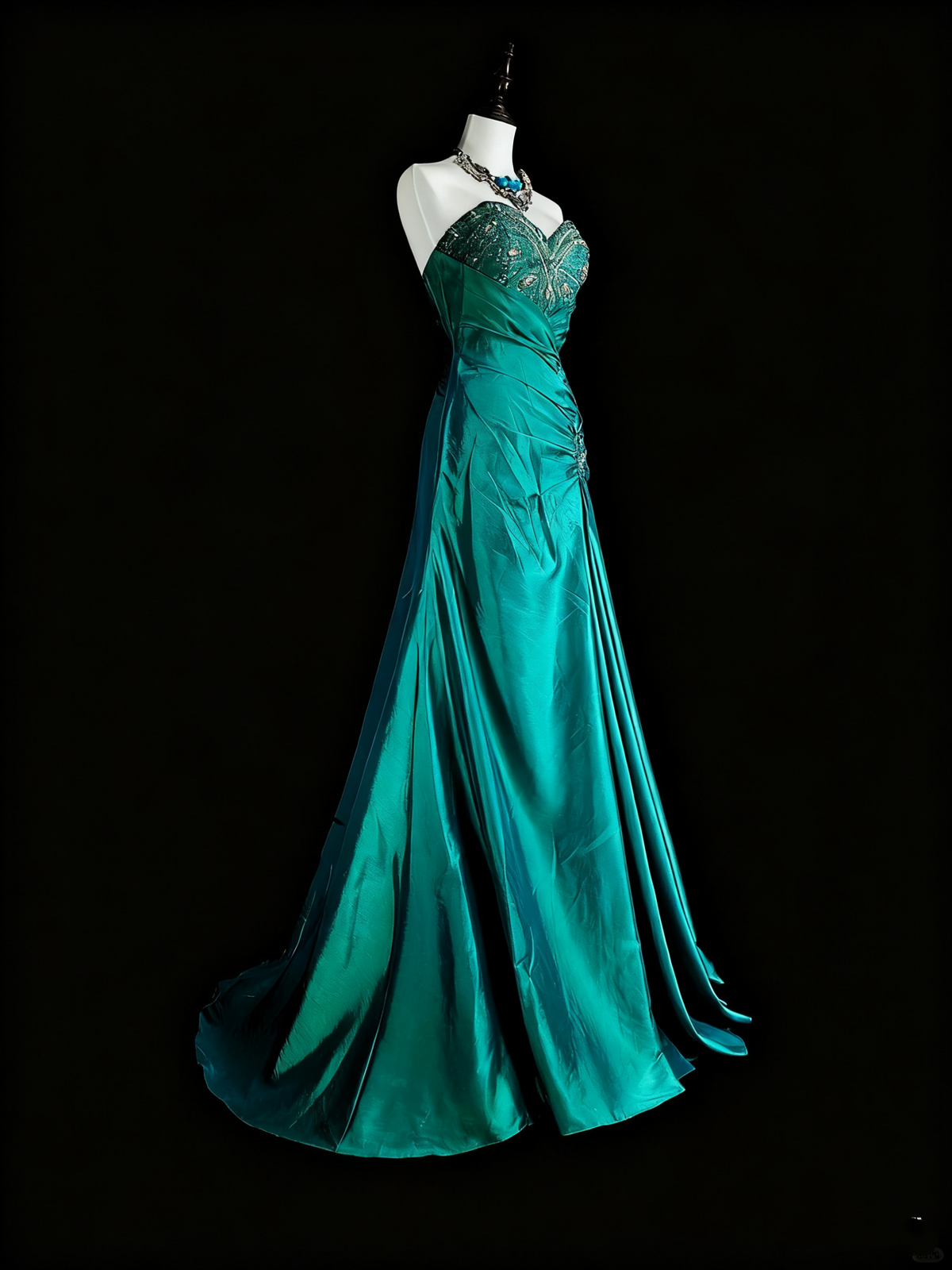 Gorgeous Prom Dress A Line Sweetheart Pleated Gala Dress Evening Dress  D3785