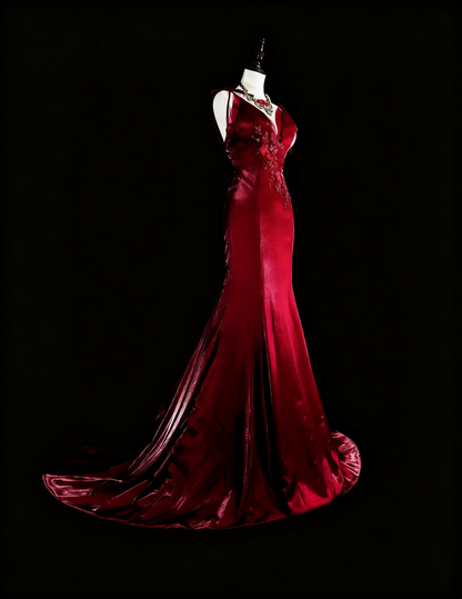 Stunning Prom Dress Spaghetti Straps Mermaid Gala Dress Evening Dress  D3787