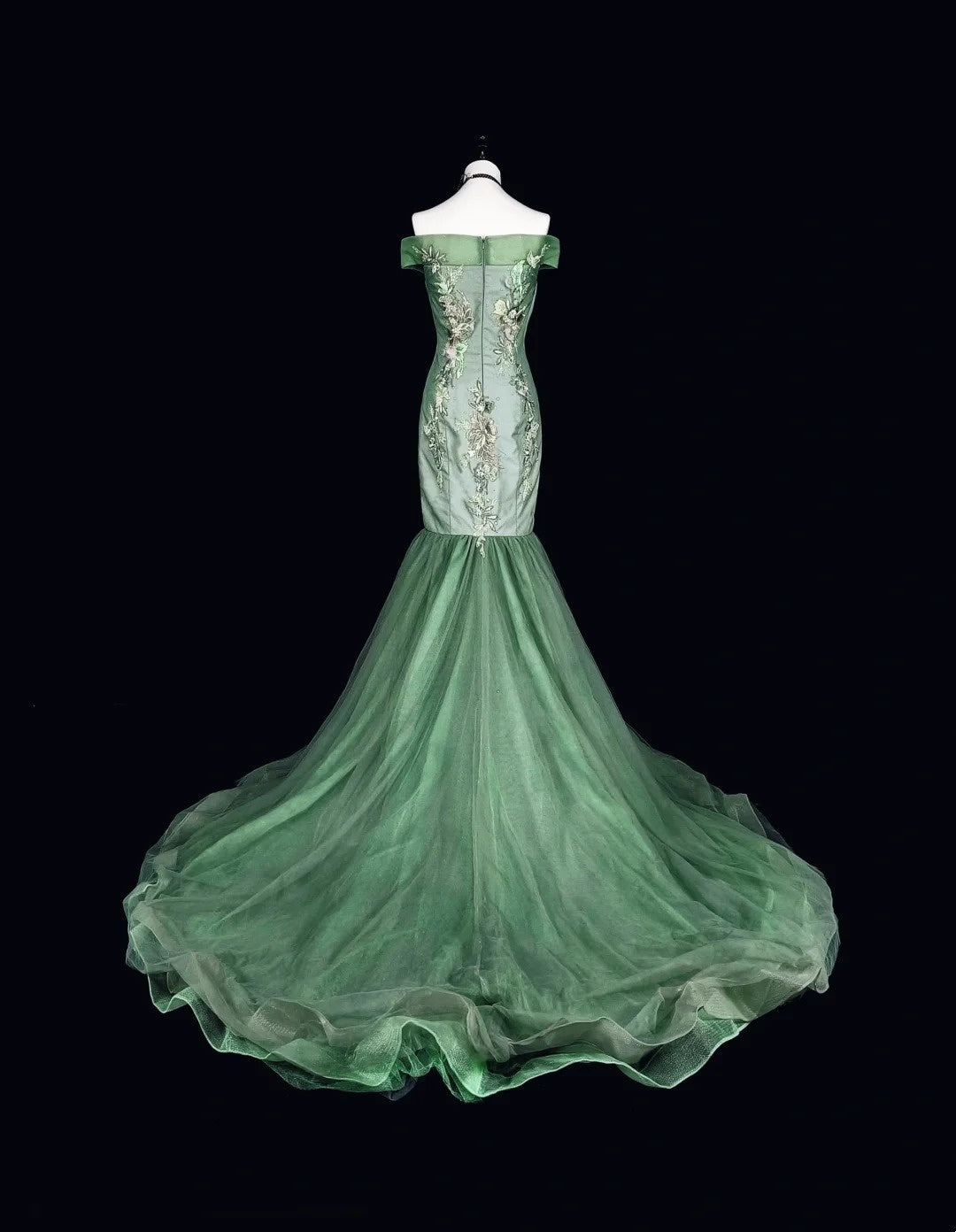 Elegant Prom Dress Off Shoulder Tulle Mermaid Evening Dress Gala Dress Birthday Party Outfits  D3789