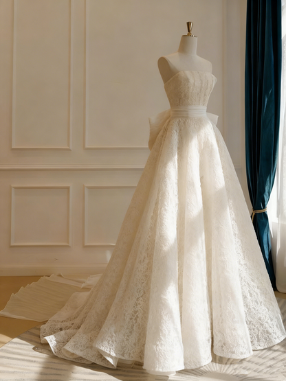 Beauty Wedding Dress Strapless Pleated Wedding Dress   D3834