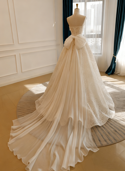 Beauty Wedding Dress Strapless Pleated Wedding Dress   D3834