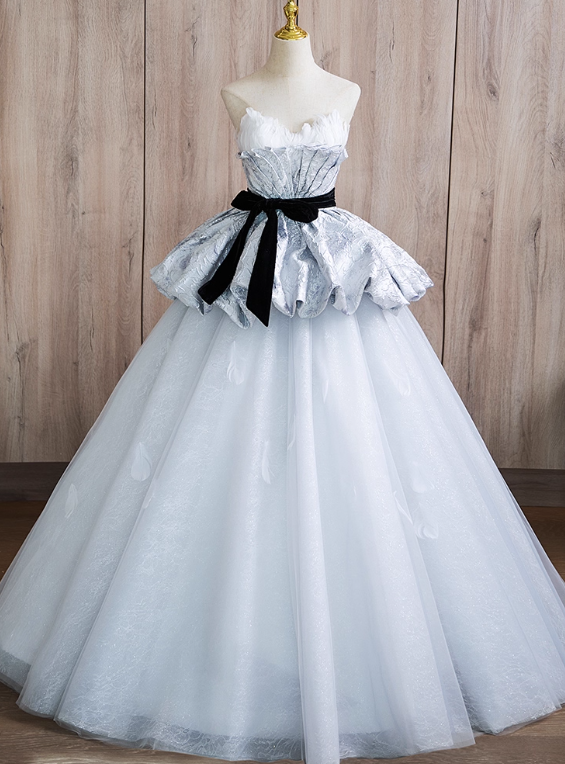 Stunning Prom Dress Sweetheart Pleated Tulle Ball Gown Sweet 16 Dress Evening Dress     D3846