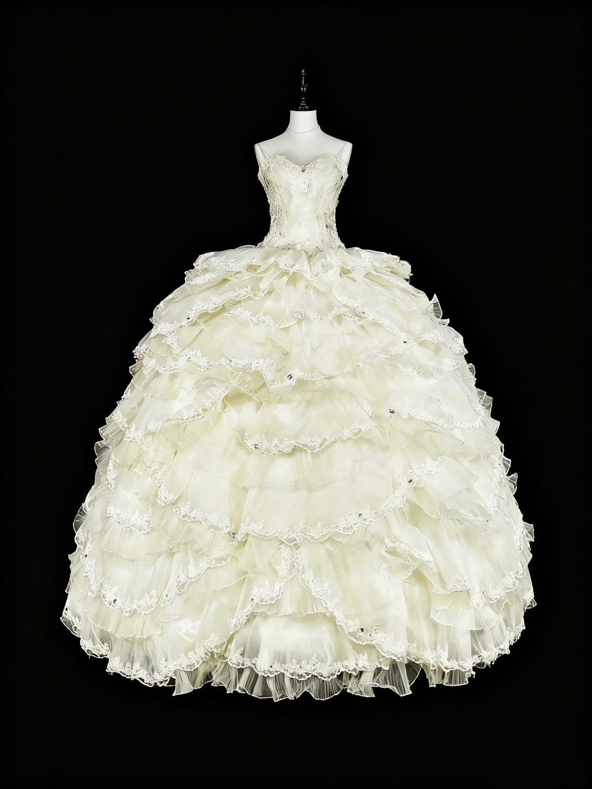 Vintage Wedding Dress Sweetheart Tulle Pleated Wedding Dress  D3883