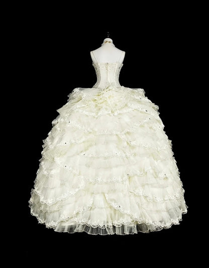 Vintage Wedding Dress Sweetheart Tulle Pleated Wedding Dress  D3883