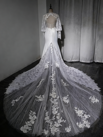 New Design Elegant Wedding Dress Sweetheart Lace Backless Wedding Dresss  D3896