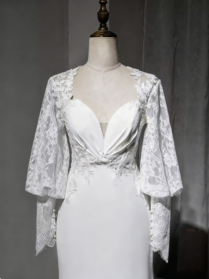 New Design Elegant Wedding Dress Sweetheart Lace Backless Wedding Dresss  D3896