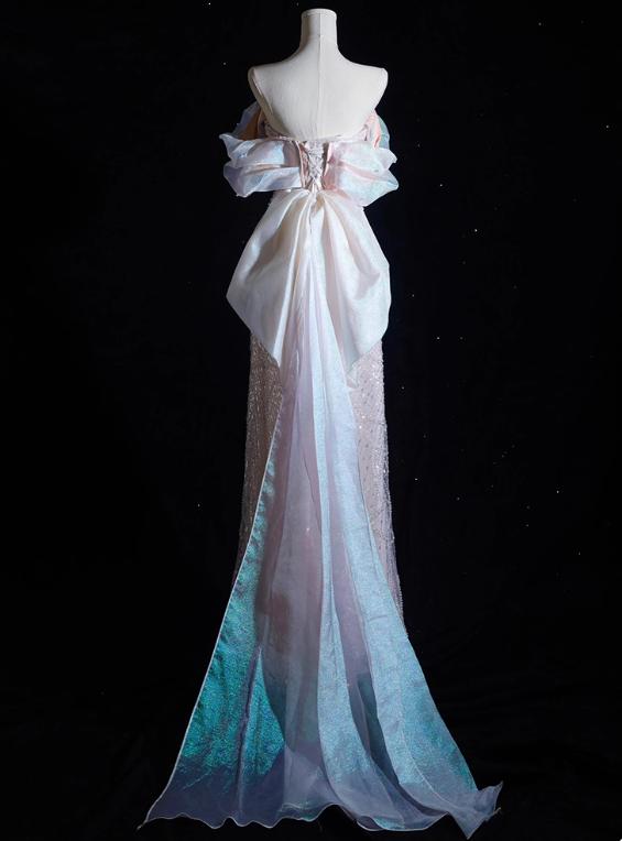 Luxury Prom Dress Off Shoulder Evening Dress Gala Dress Birthday Dress     D3915