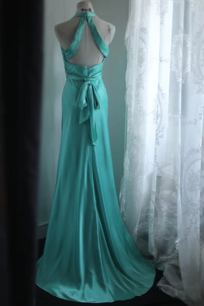 Stunning Prom Dress Halter Floral Evening Dress Birthday Party Dress Gala Dress  D3991