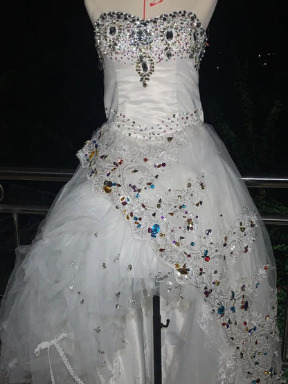New Design Prom Dress Sweetheart Tulle Evening Dress Birthday Party Outfits Ball Gown    D4019