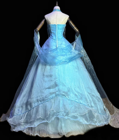 Gorgeous Prom Dress Halter Pleated Evening Dress Birthday Party Outfits Ball Gown    D4023