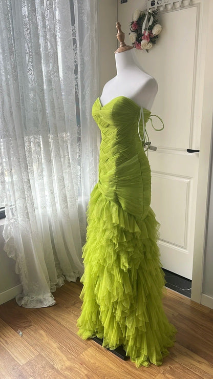 New Design Prom Dress Sweetheart Pleated Mermaid Evening Dress Gala Dress Formal Dress   D4131