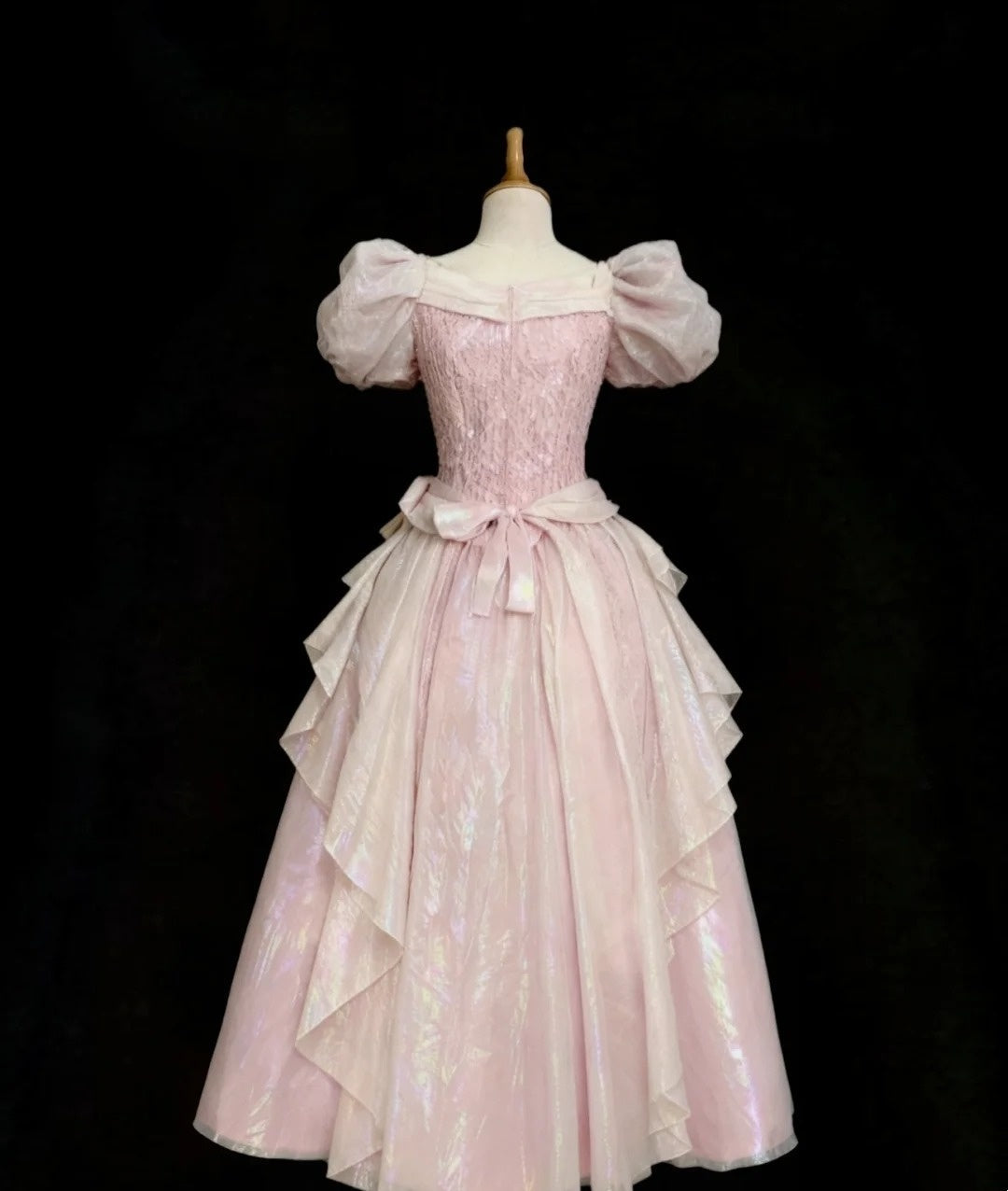 Sweet Prom Dress V-neck Pleated Gala Gown Formal Dress Evening Dress D4180