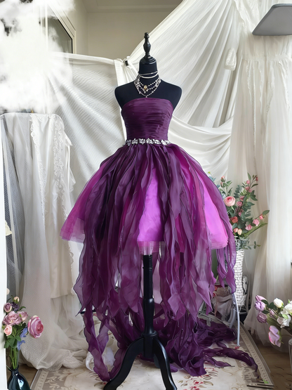Stunning Homecoming Dress Strapless Pleated Short Prom Dress Birthday Party Dress Cocktail Dress    D4203