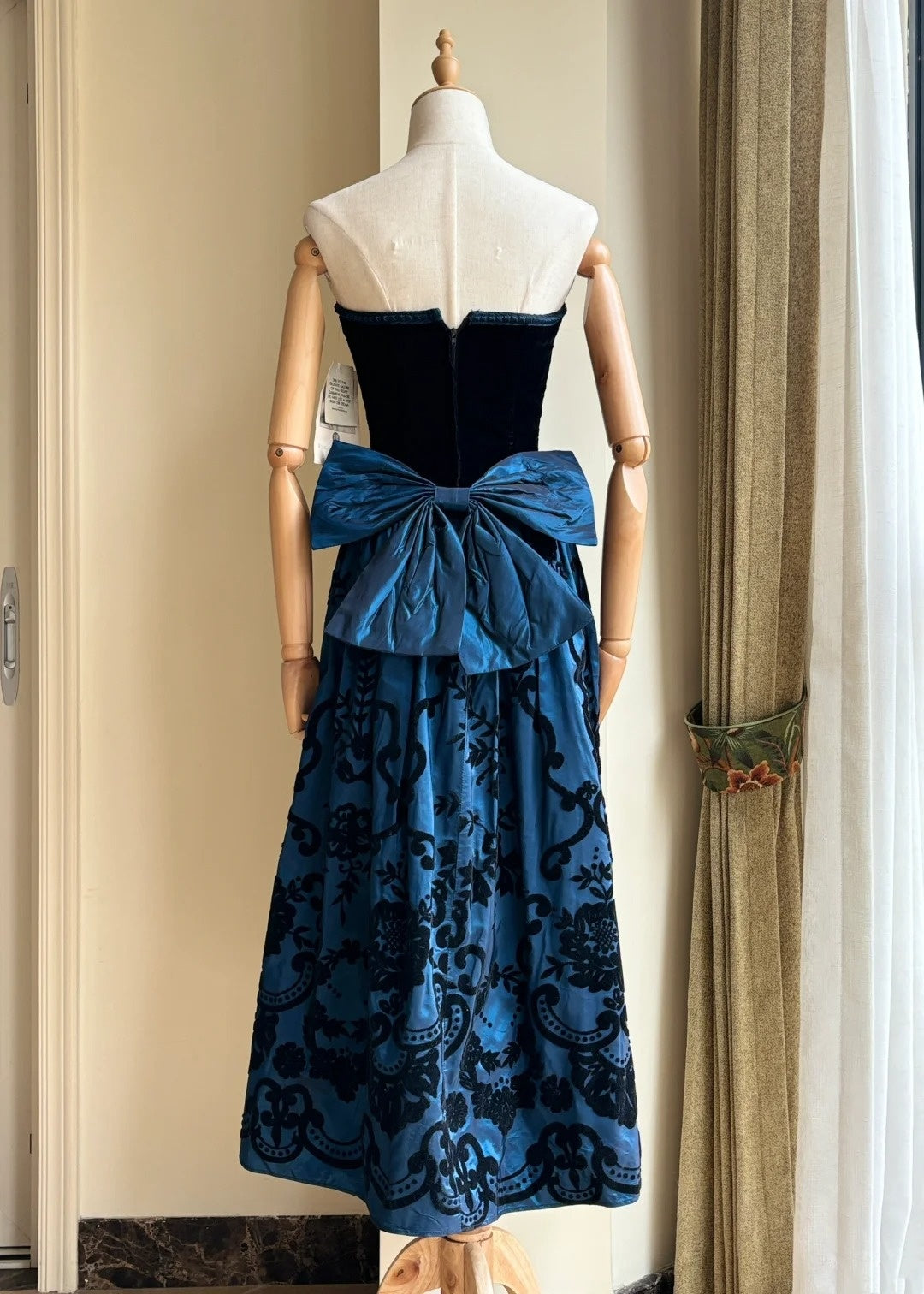 New Arrival Prom Dress Strapless Pleated Print Gala Dress Evening Dress Formal Dress  D4223
