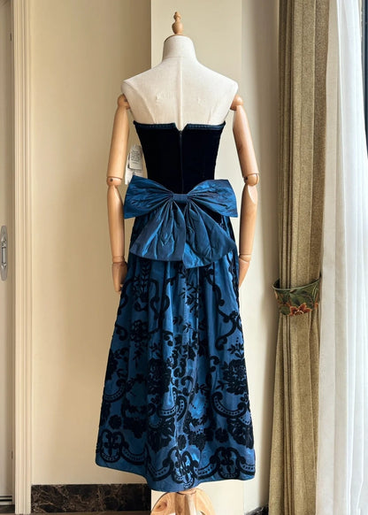 New Arrival Prom Dress Strapless Pleated Print Gala Dress Evening Dress Formal Dress  D4223