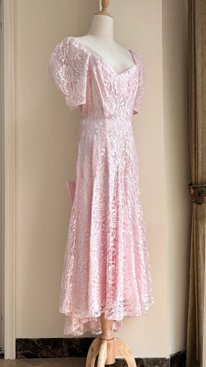 Beauty Prom Dress Light Pink V-neck Pleated Evening Dress Gala Dress Formal Dress  D4224