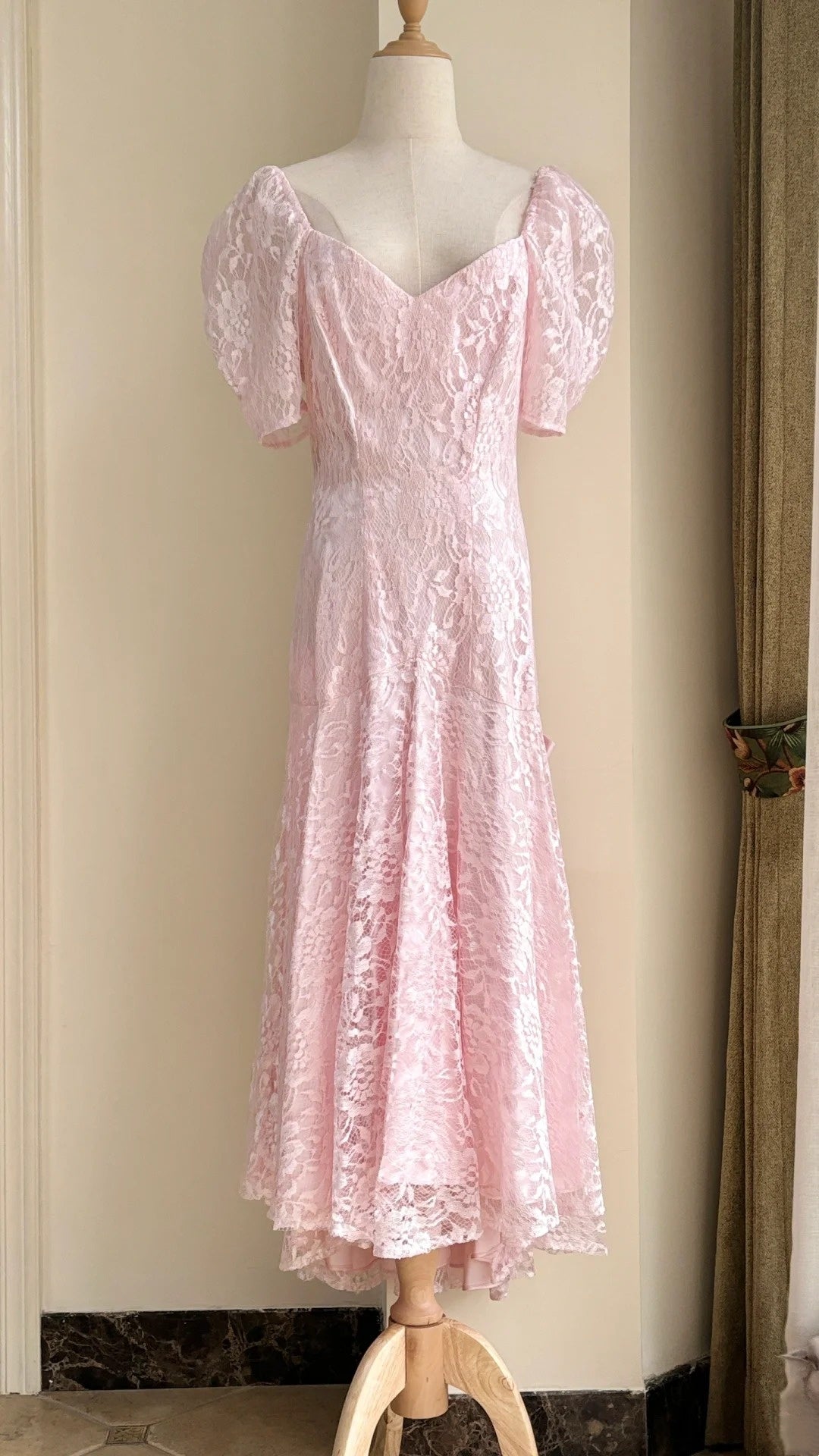 Beauty Prom Dress Light Pink V-neck Pleated Evening Dress Gala Dress Formal Dress  D4224