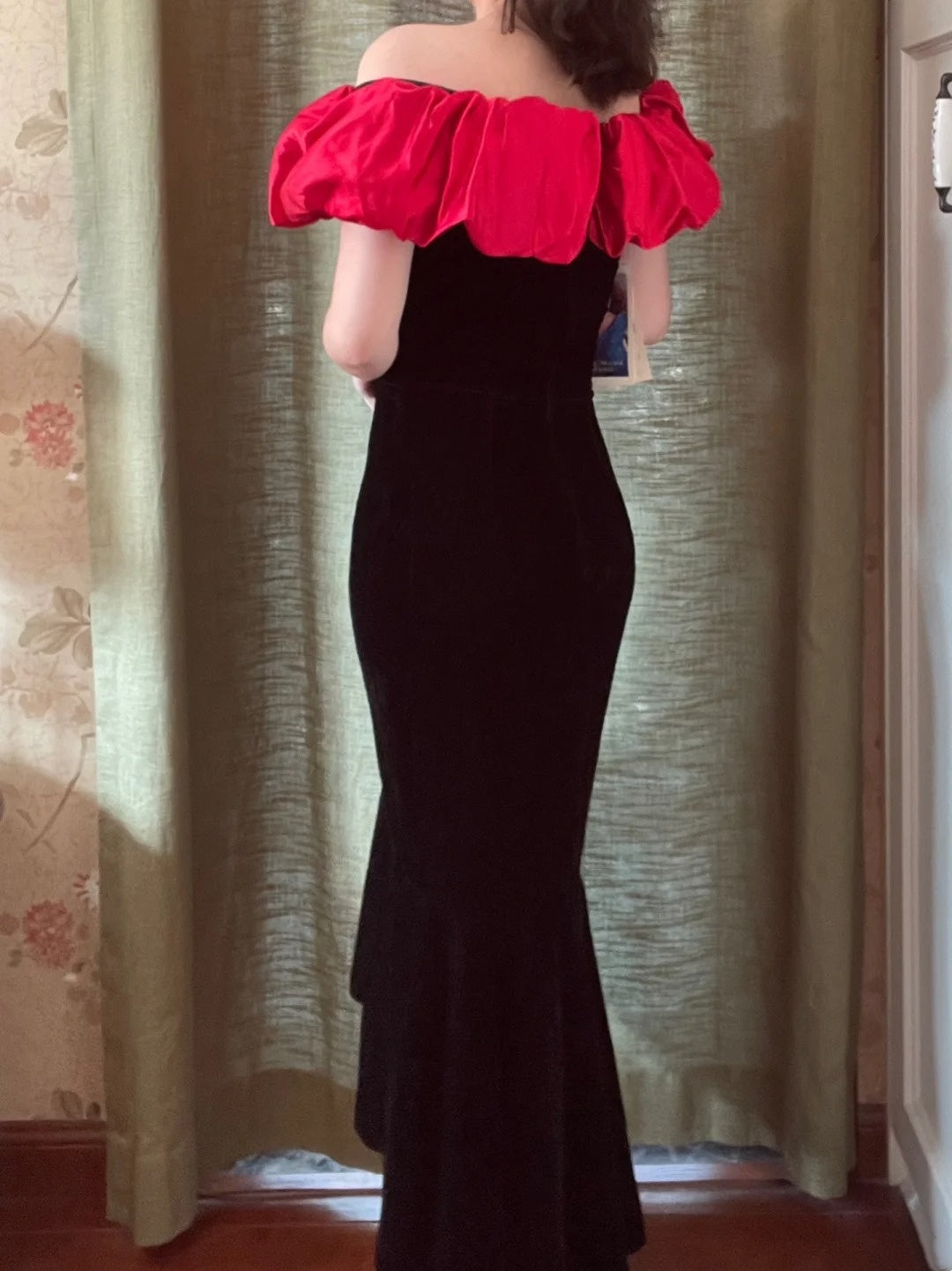 Minimalist Prom Dress Off Shoulder Mermaid Evening Dress Gala Dress Formal Dress  D4227