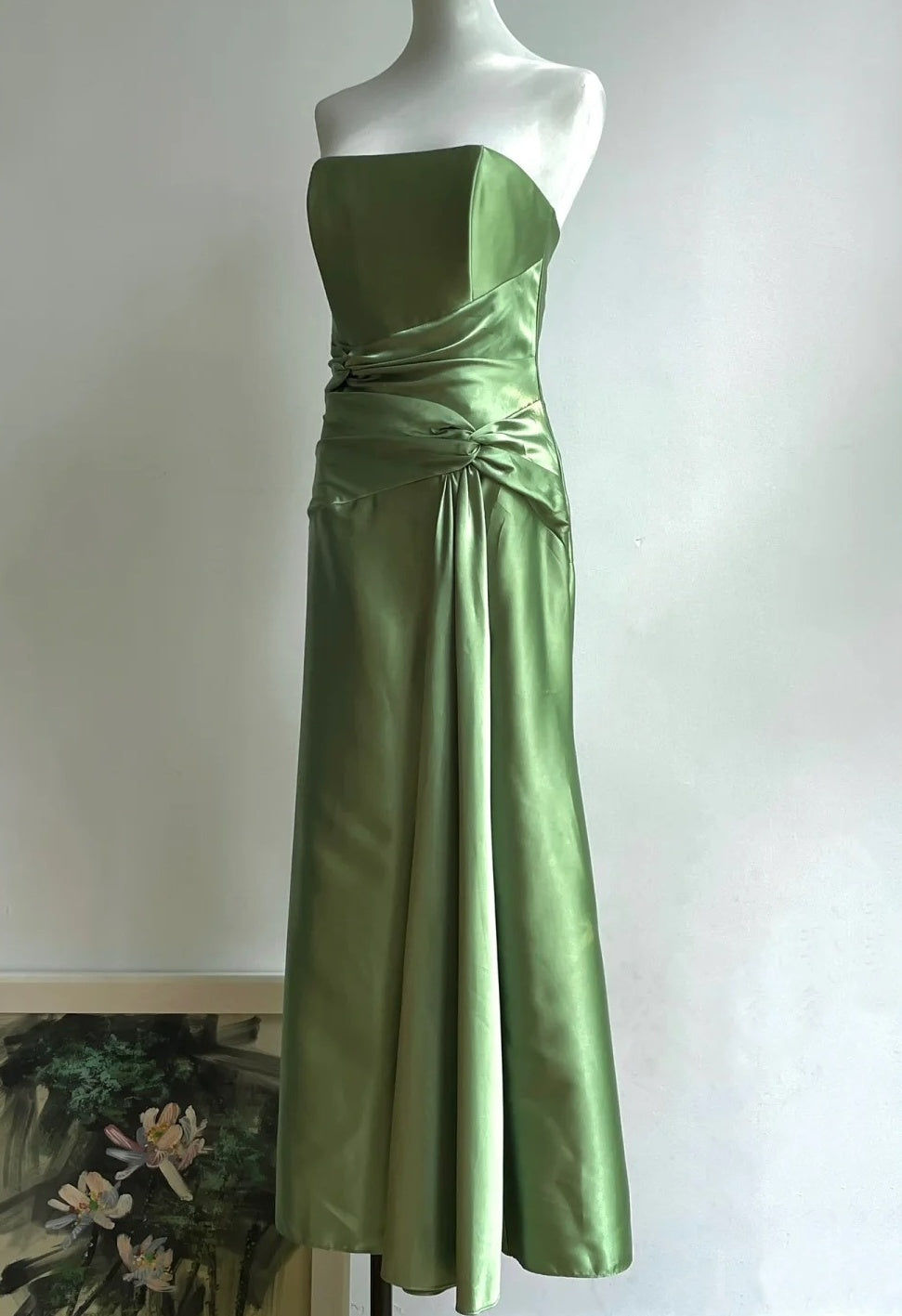 Minimalist Prom Dress Strapless Pleated Gala Dress Evening Dress Formal Dress  D4229