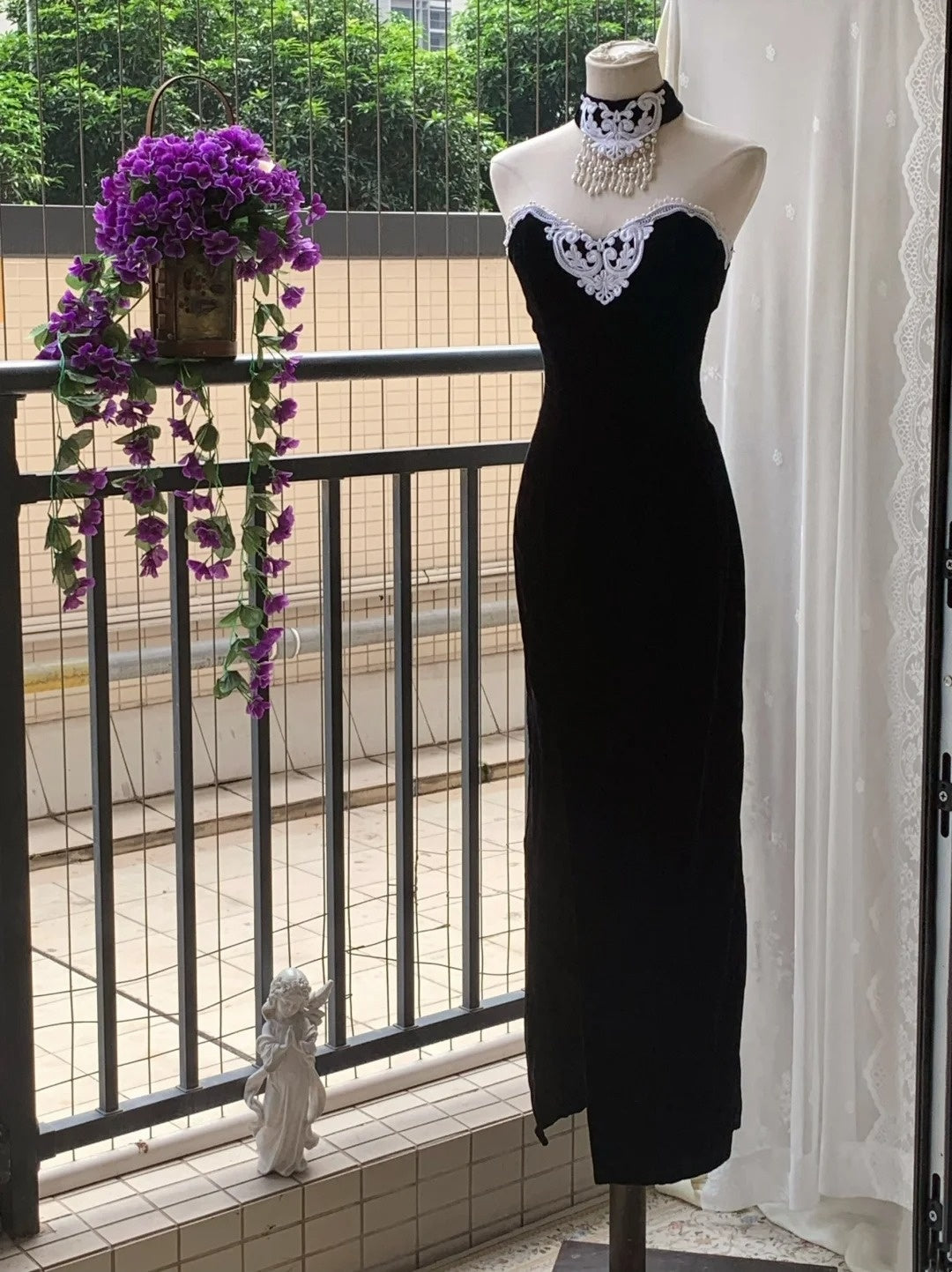 Elegant Prom Dress Black Sweetheart Evening Dress Gala Dress Party Dress  D4245