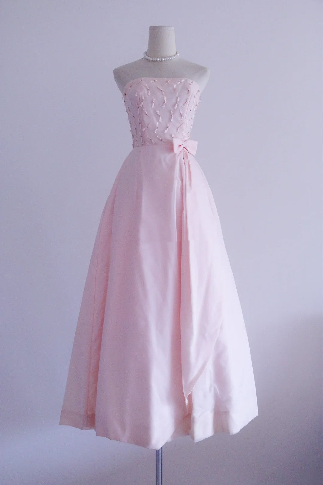 New Arrival Prom Dress Light Pink Strapless Pleated Evening Dress Birthday Party Dress Formal Dress  D4258