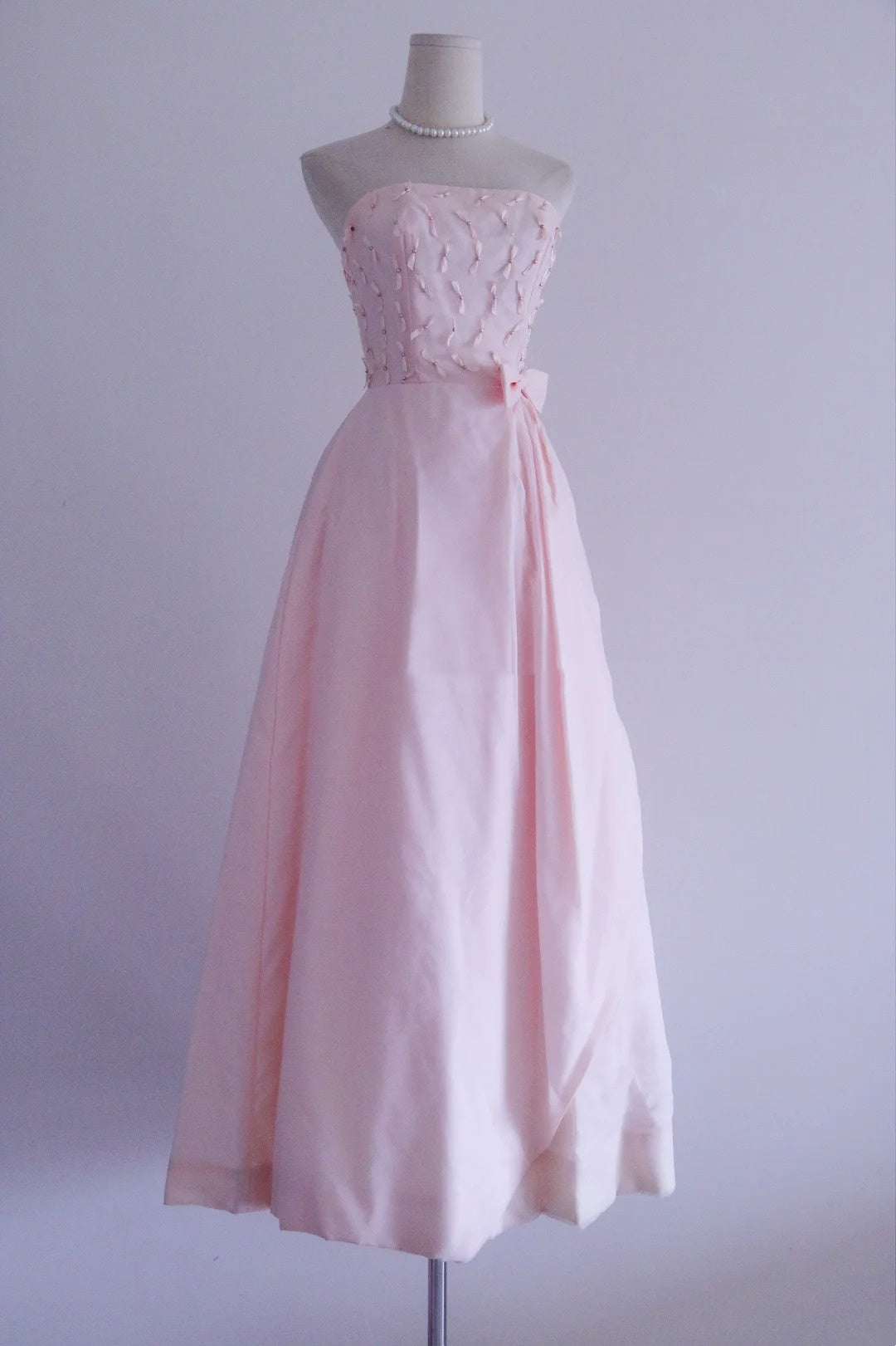 New Arrival Prom Dress Light Pink Strapless Pleated Evening Dress Birthday Party Dress Formal Dress  D4258